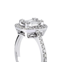 0.79 ct.Baguette Diamond Ring - 5