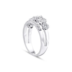 0.80 ct.Duet Reina Diamond Ring - 4