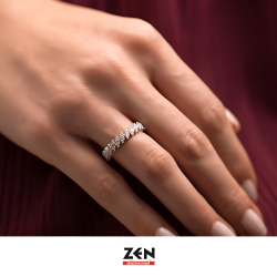 0.85 ct.Eternity Diamond Ring - 1