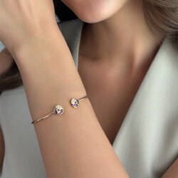 0.86 Carat Amethyst Diamond Bracelet - Zen Diamond