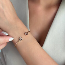 0.88 Carat Garnet Diamond Bracelet - Zen Diamond