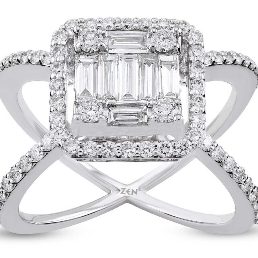 0.93 ct.Baguette Diamond Ring - 4