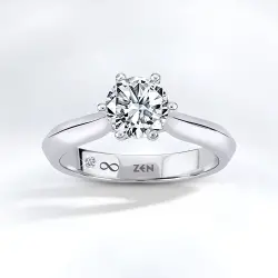 1.00 ct.HRD Certificated Solitaire Diamond Ring - 2