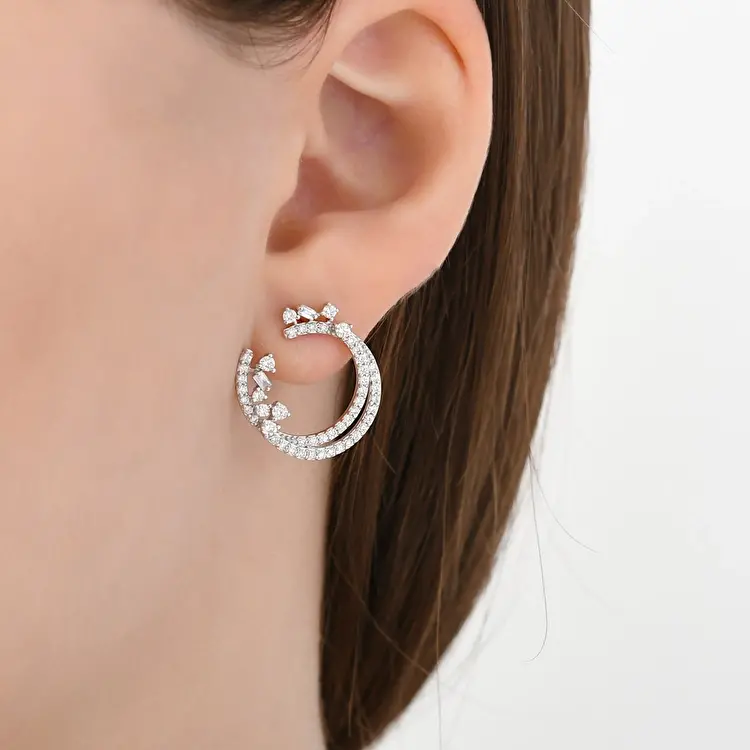 1.03 ct.Diamond Earrings - 1