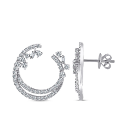 1.03 ct.Diamond Earrings - 2