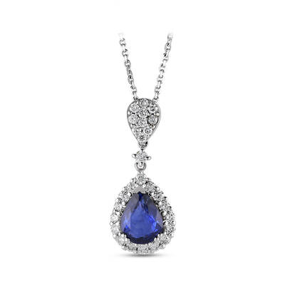 1.62 ct.Sapphire Diamond Pendant - 2