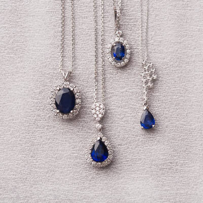 1.62 ct.Sapphire Diamond Pendant - 3
