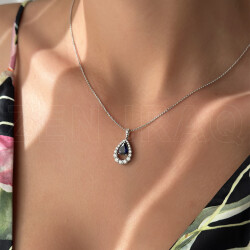 1.72 ct.Sapphire Diamond Pendant - 3