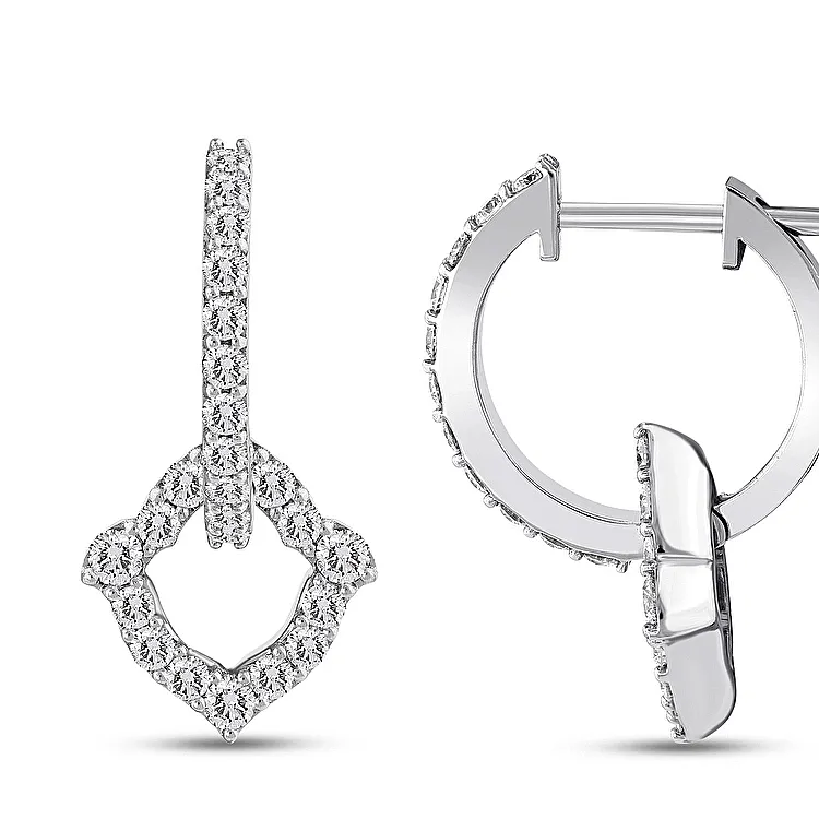 1.07 Carat Diamond Earrings - 2