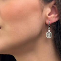 1.10 ct.Diamond Earrings - 1
