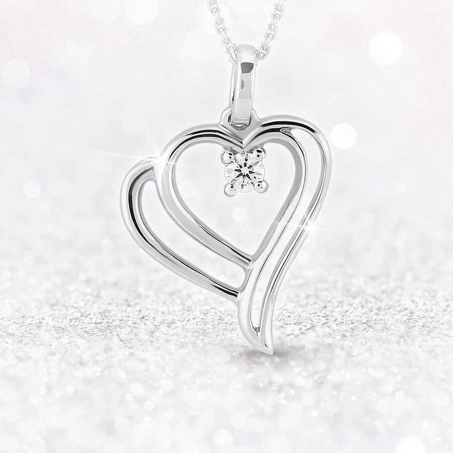 Diamond B-Lovee Heart Chain