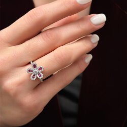 1.12 Carat Ruby Diamond Ring - Zen Diamond