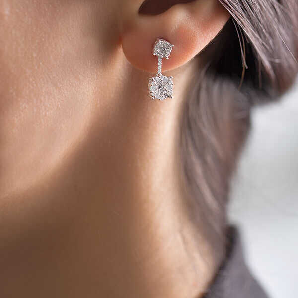 1.12 ct.Diamond Earring - 3