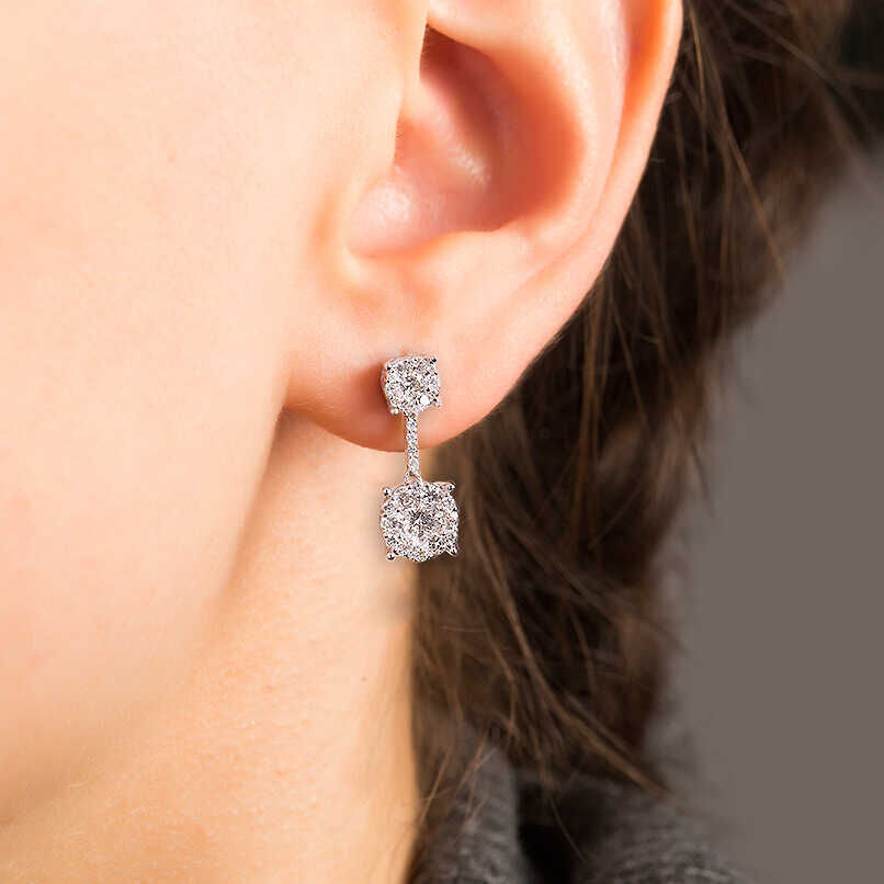 1.12 ct.Diamond Earring - 2