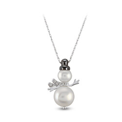 1.19 ct.Snowman Diamond Pendant - 2