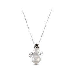 1.19 ct.Snowman Diamond Pendant - 1