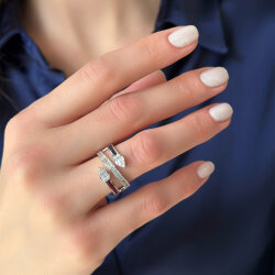 1.17 Carat Sapphire & Ruby Diamond Ring - Zen Diamond