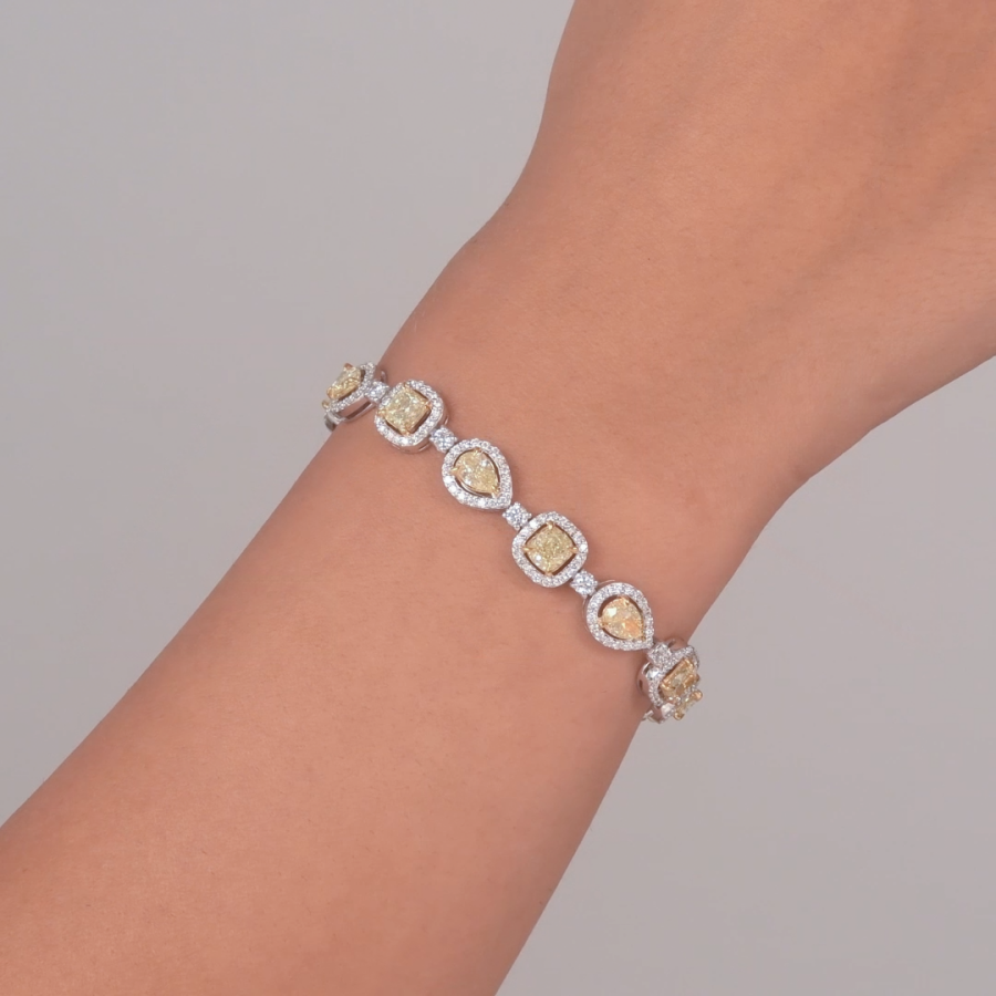 11.70 ct.Design Diamond Bracelet - 1