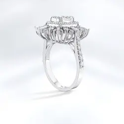 1.18 ct.Baguette Diamond Ring - 4