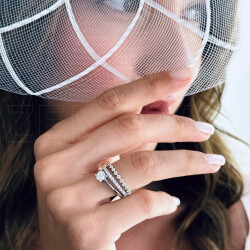 خاتم تونز مرصع بالألماس 1,20 قراط - Zen Diamond