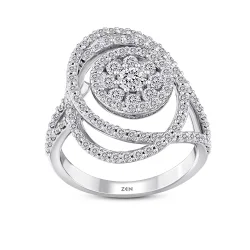 1.23 Carat Design Diamond Ring - 4