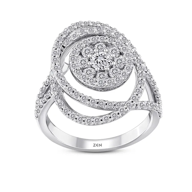 1.23 Carat Design Diamond Ring - 4