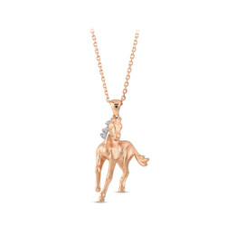 0.01 ct.Horse Diamond Pendant - 2