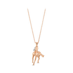 0.01 ct.Horse Diamond Pendant - 1