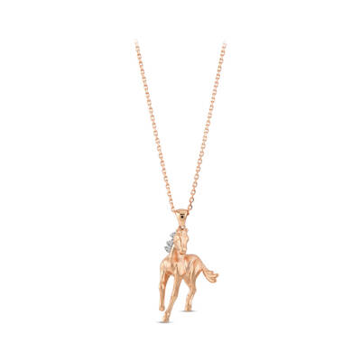 0.01 ct.Horse Diamond Pendant - 1