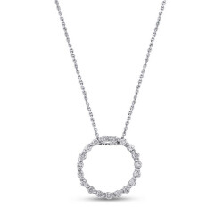 0.26 ct.Fullmoon Diamond Pendant - 1