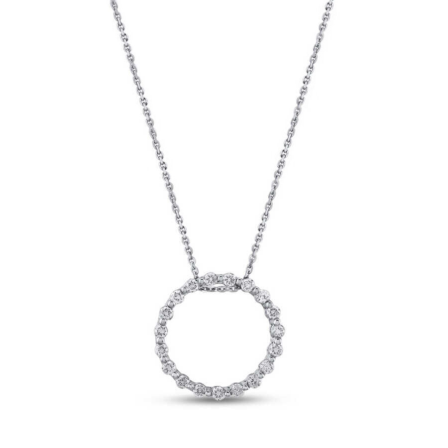 0.26 ct.Fullmoon Diamond Pendant - 1