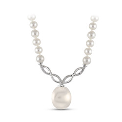 Pearl Diamond Pendant - 2