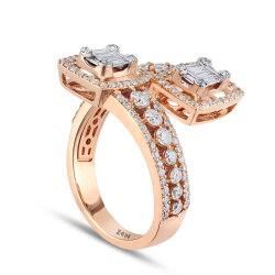 1.28 Carat Baguette Diamond Ring - 3