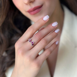 1.29 Carat Ruby Diamond Ring - Zen Diamond