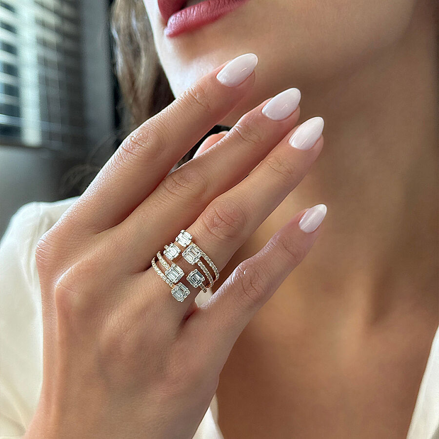 1.29 Carat Baguette Diamond Ring - 1