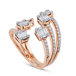 1.29 Carat Baguette Diamond Ring - 3