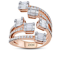 1.29 Carat Baguette Diamond Ring - 2