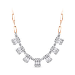 1.30 ct Baguette Diamond Pendant - 2