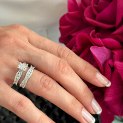 1.30 ct.Twins Diamond Ring - 1