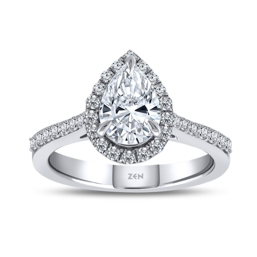 1.33 ct.Pear Solitaire Diamond Ring - 1