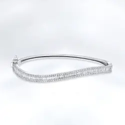 1.34 ct.Baguette Diamond Bracelet - 1