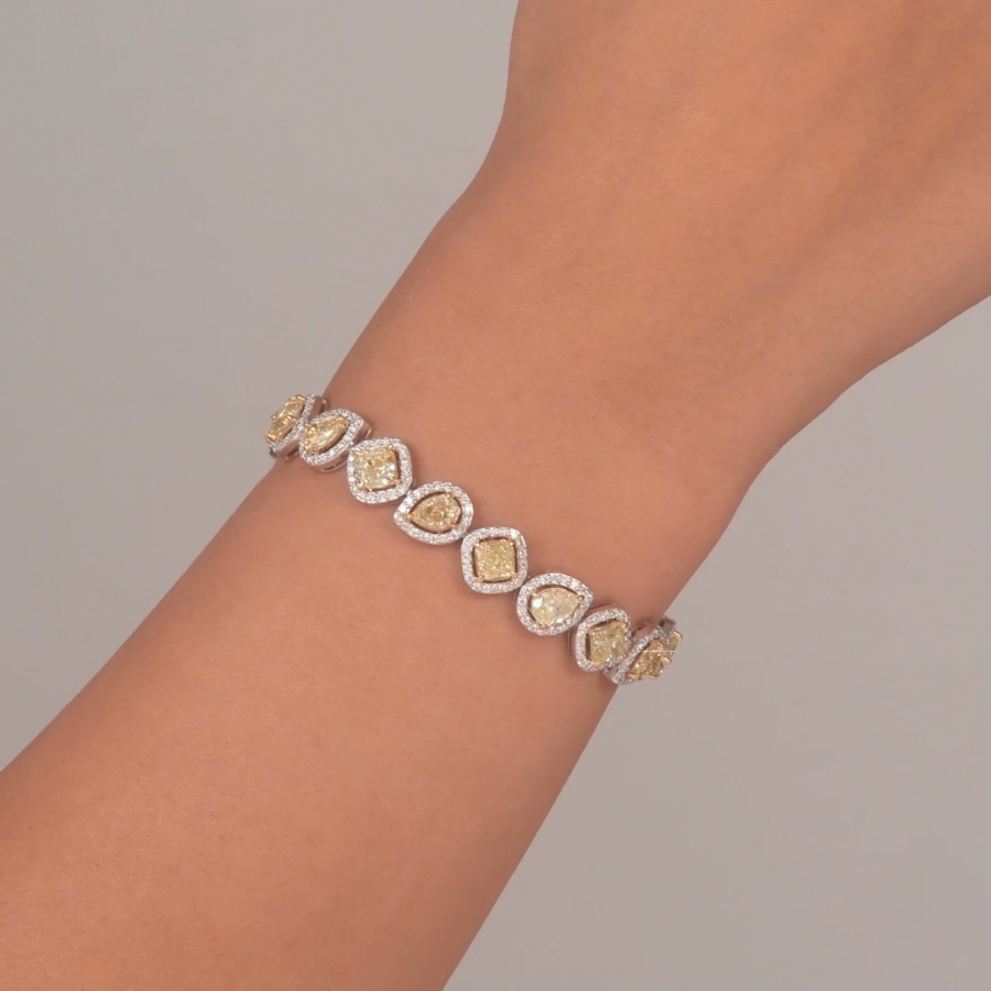 13.68 ct.Design Diamond Bracelet - 1
