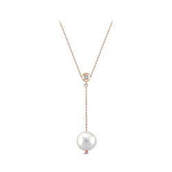 0.62 ct.Pearl Diamond Pendant - 1