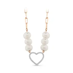 1.43 ct.Pearl Diamond Pendant - 2