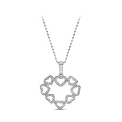 0.29 ct.Love Collection Heart Diamond Pendant - 2