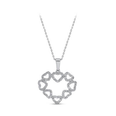 0.29 ct.Love Collection Heart Diamond Pendant - 2