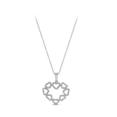 0.29 ct.Love Collection Heart Diamond Pendant - 1