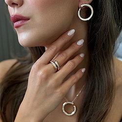 1.53 Carat Design Diamond Earrings - Zen Diamond