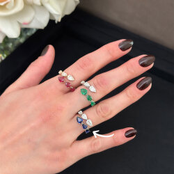 1.54 Carat Sapphire Diamond Ring - 3