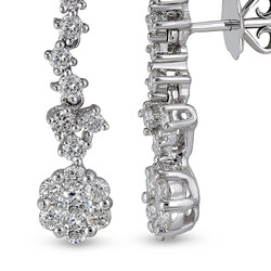 0.69 ct.Reina Diamond Earrings - 2